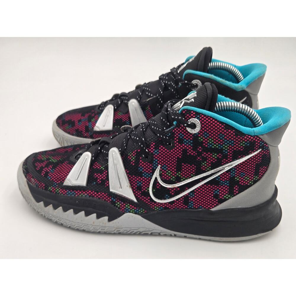 Nike Kyrie 7 GS Pink Black Blue Basketball Shoes Size 6.5Y CT4080-008